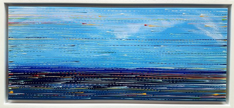 coloured lines 4 2016 70x30 Acryl-Lack auf LW